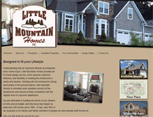 Tablet Screenshot of littlemountainhomes.com